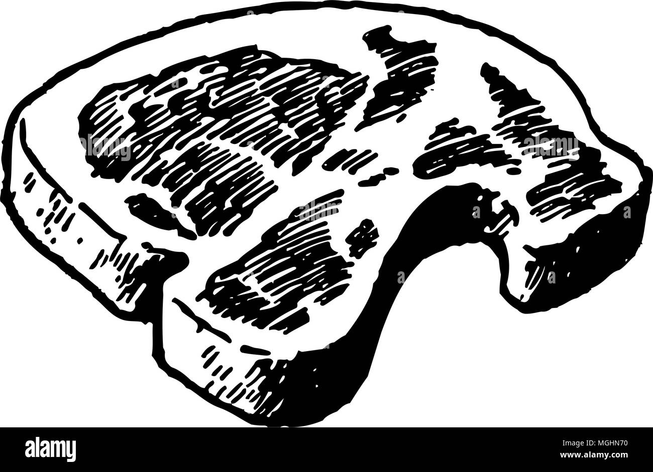 Steak - Retro Clipart Illustration Stock Vektor