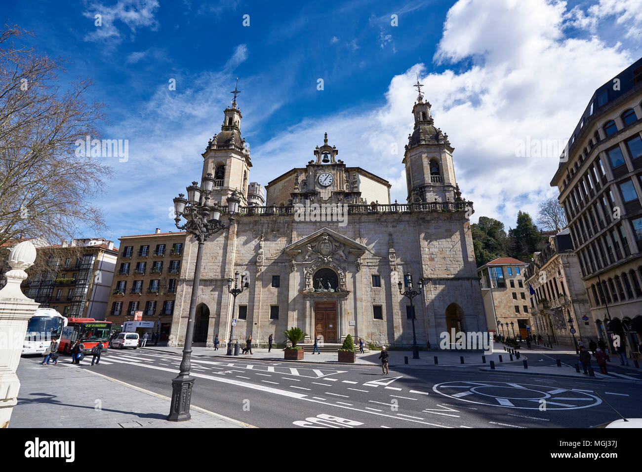Iglesia de San Nicolás, Bilbao, Vizcaya, Baskenland, Euskadi, Euskal Herria, Spanien, Europa Stockfoto