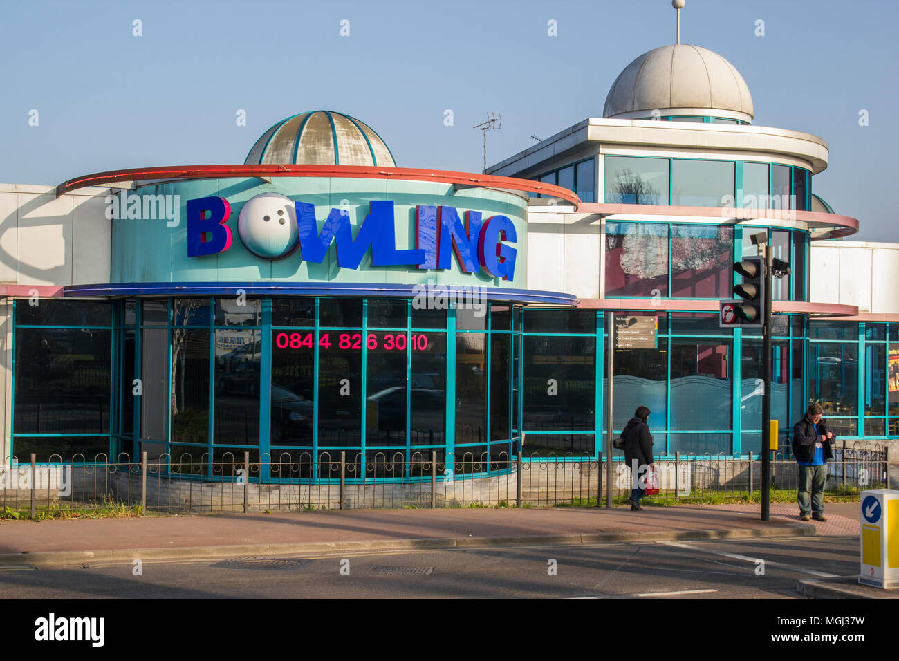 AMF Bowling Alley, Ashford, Kent, England Stockfoto AMF Bowling Alley, Ashford, Kent, England Stockfoto