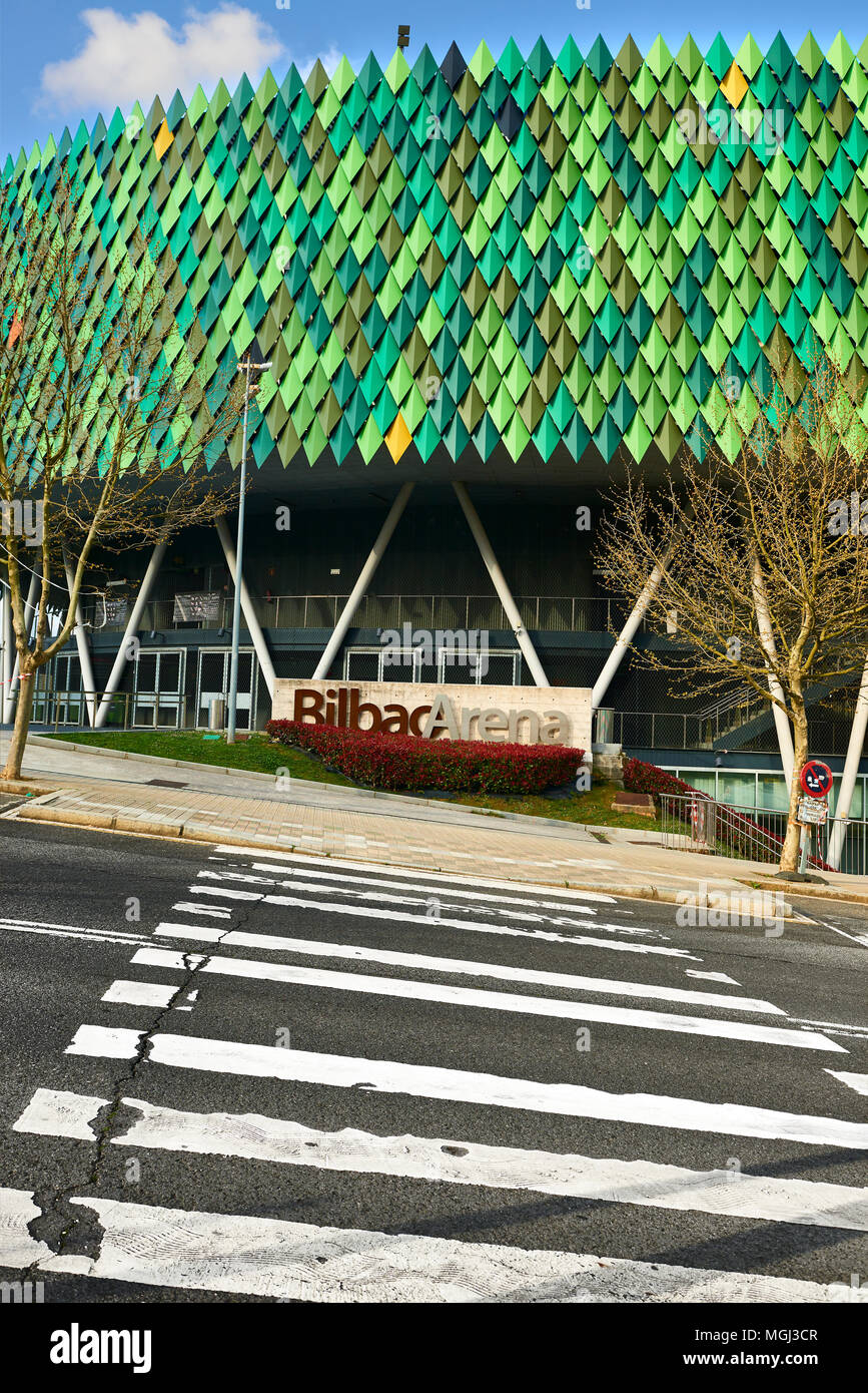 Sport Palast, Arena, miribilla Bilbao, Bilbao, Vizcaya, Baskenland, Euskadi, Euskal Herria, Spanien, Europa Stockfoto