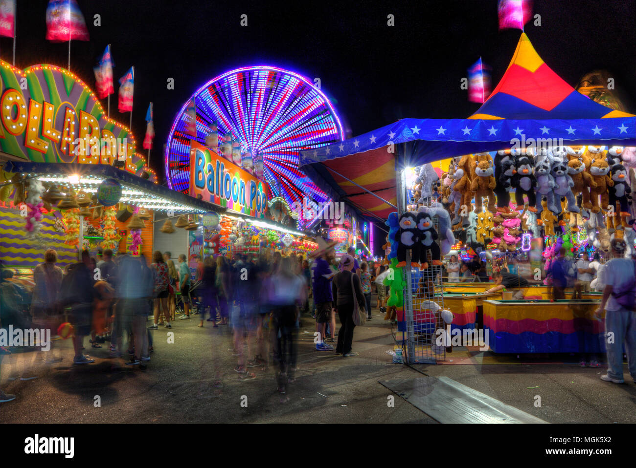 Der Minnesota State Fair ist die größte Versammlung in Minnesota und Millionen von Menschen teilnehmen, die während der beiden Unkraut. Stockfoto