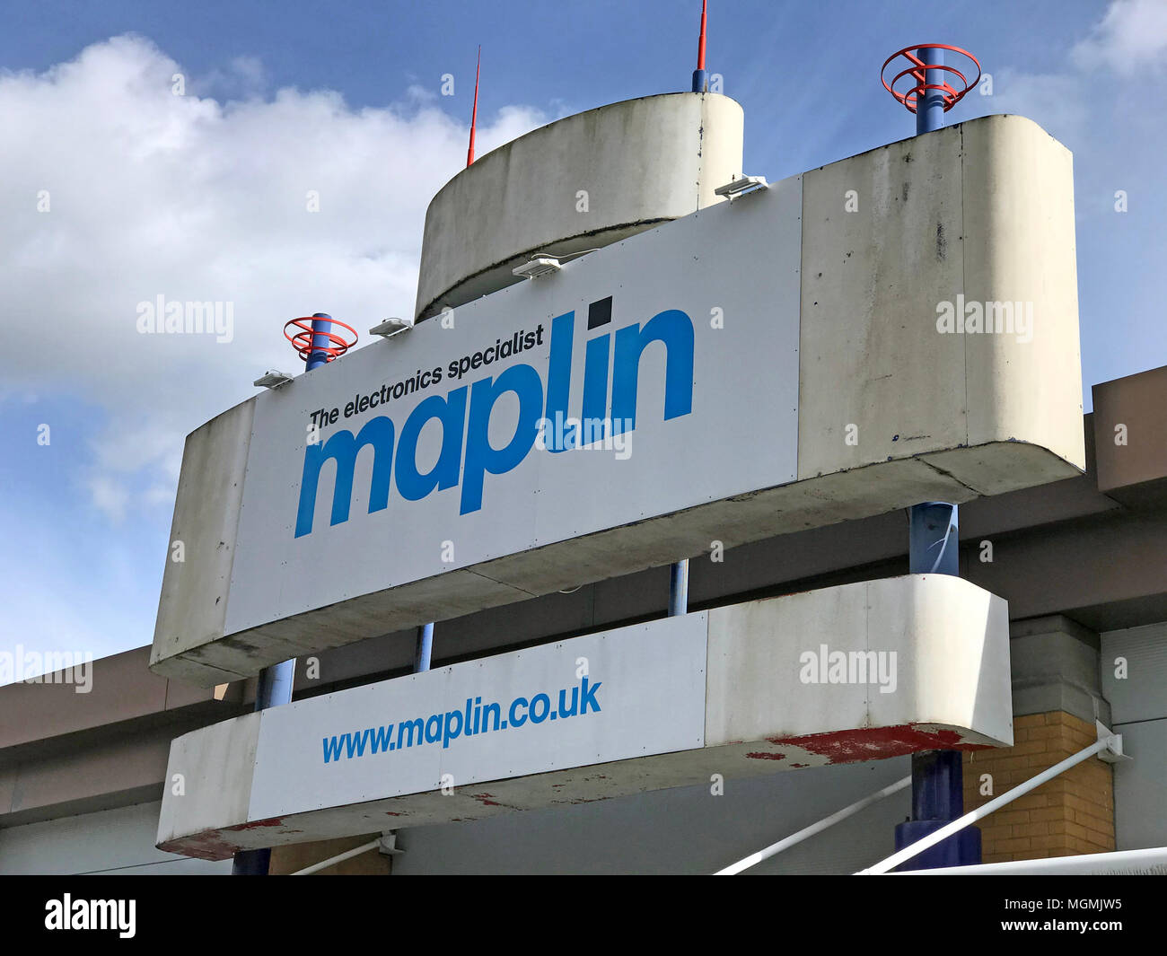 Maplins Warrington Filialschließung Stockfoto