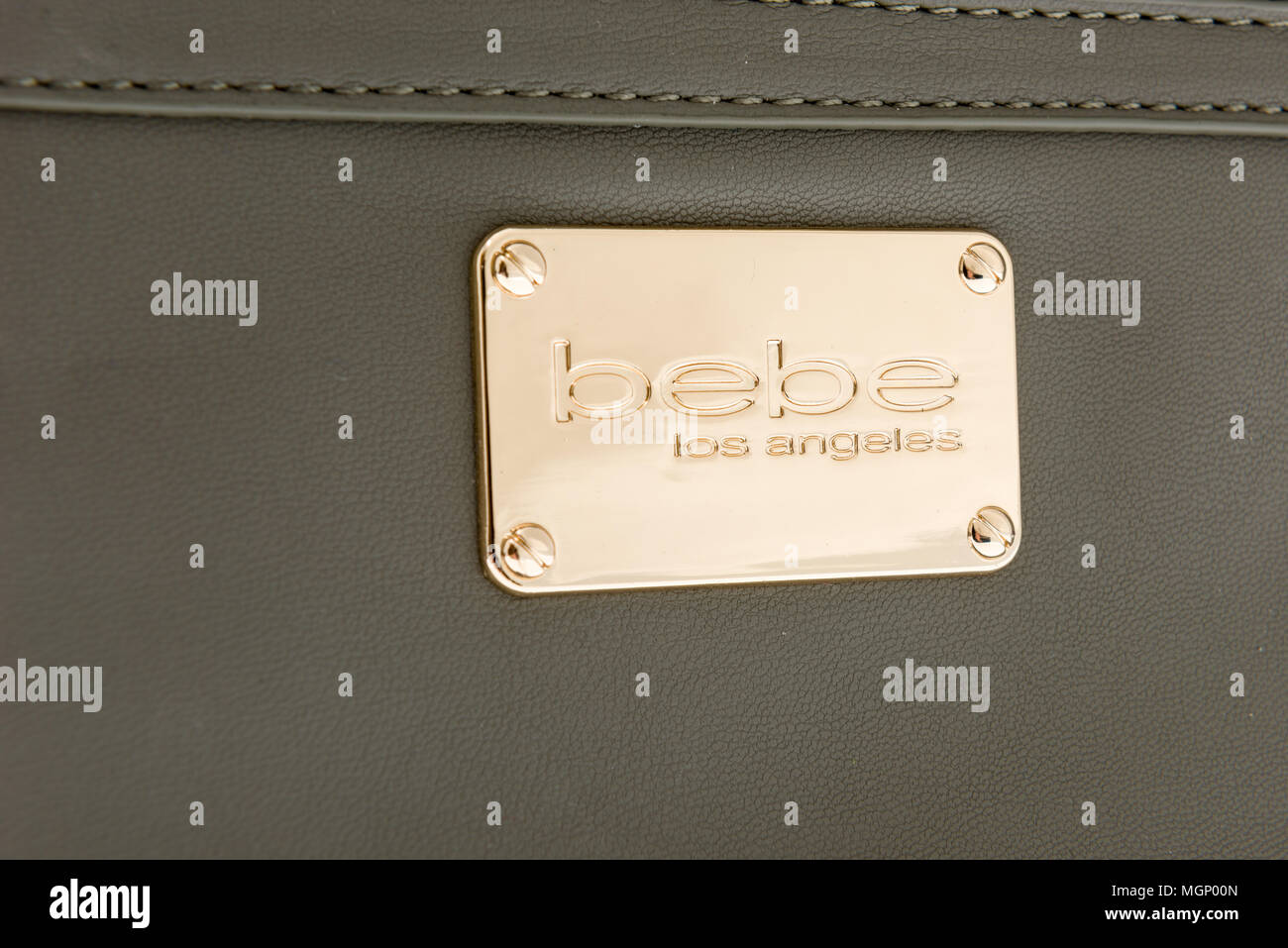 Winneconne Wi 9 Marz 18 Eine Nahaufnahme Von Einem Bebe Los Angeles Geldbeutel Logo Auf Einem Isolierten Hintergrund Stockfotografie Alamy