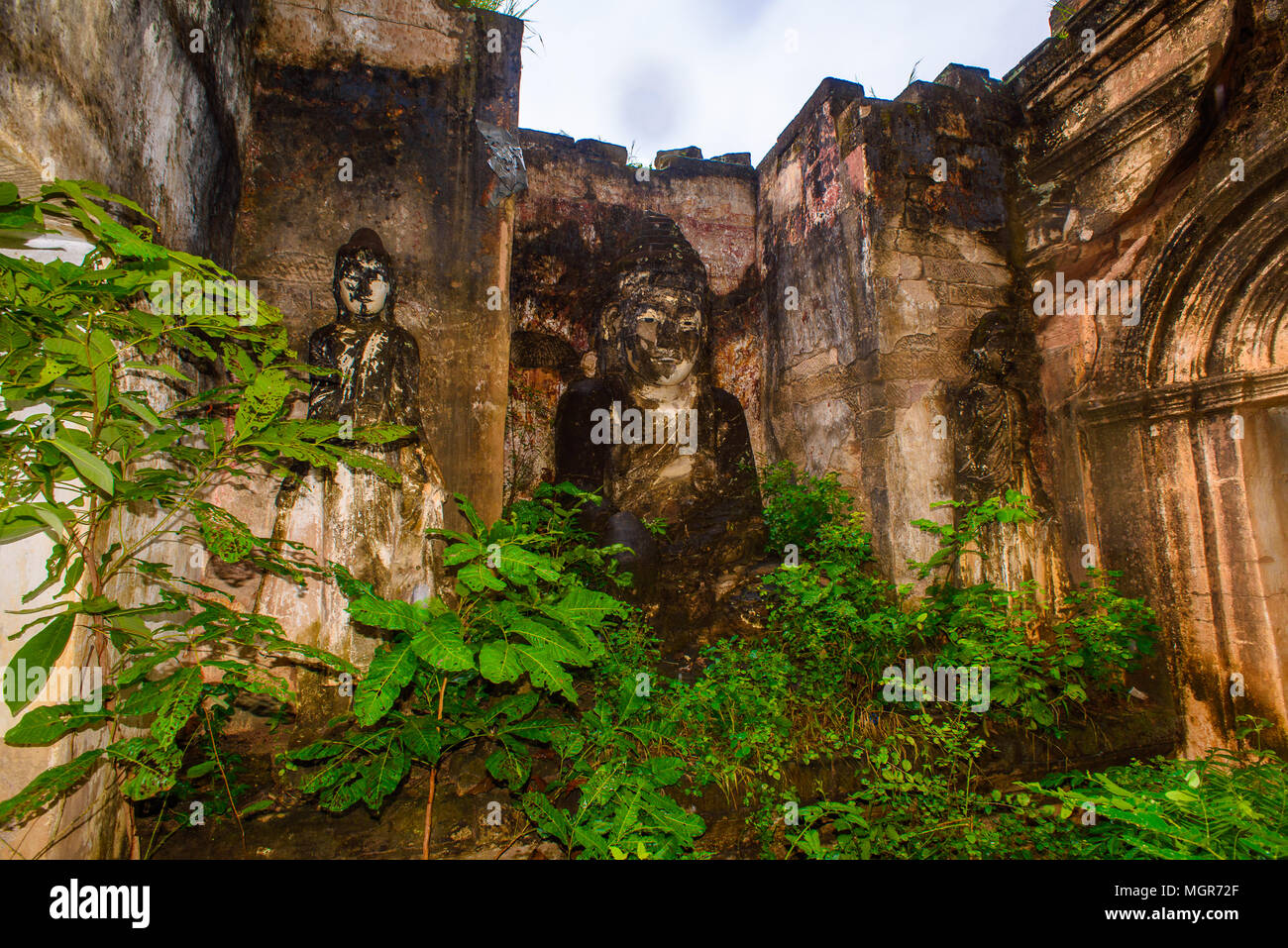 Phowintaung (Berg der isolierten einsame Meditation), eine buddhistische Höhle Komplex, Yinmabin Township, Monywa Bezirk, Sagaing Region, nördlichen Burma (M Stockfoto