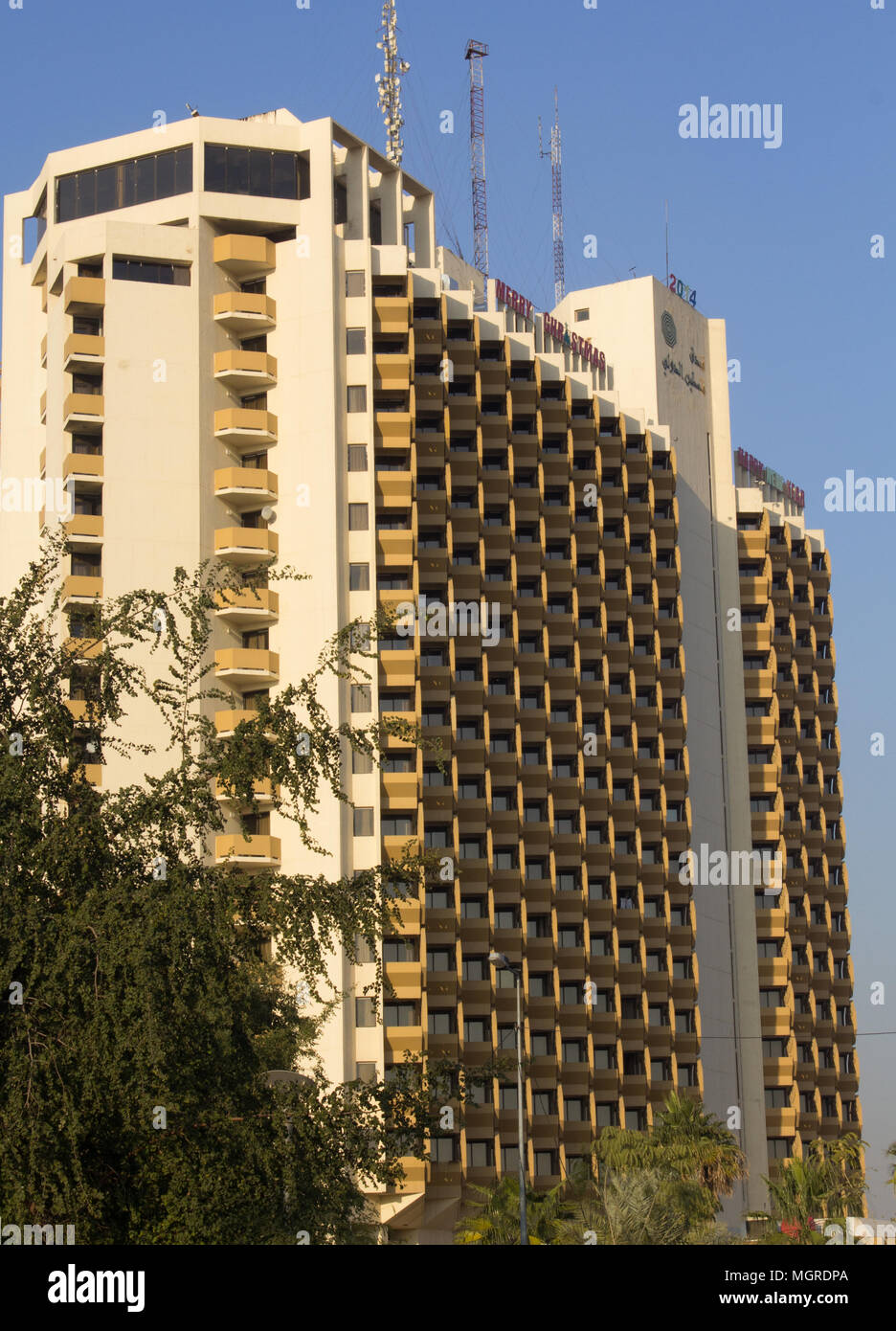Ishtar Sheraton Hotel in Bagdad Hauptstadt des Irak Stockfotografie Alamy
