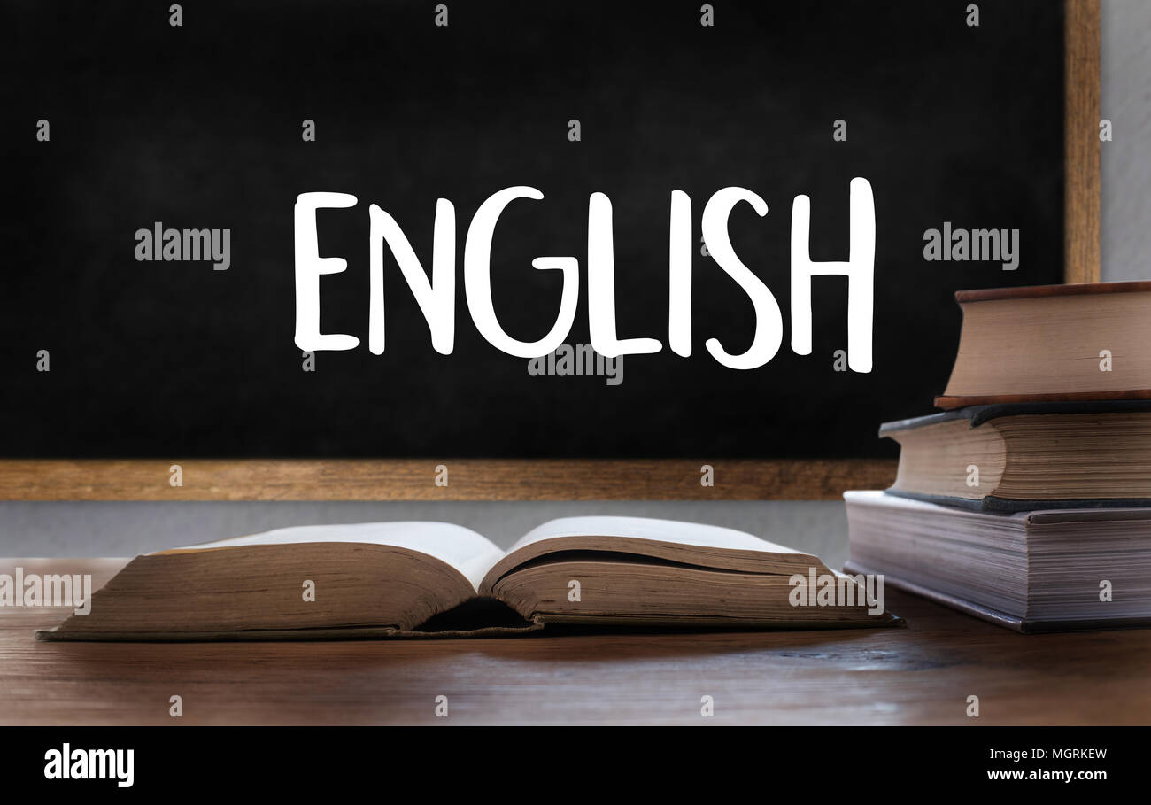 Englisch (British England Sprachausbildung) Stockfoto