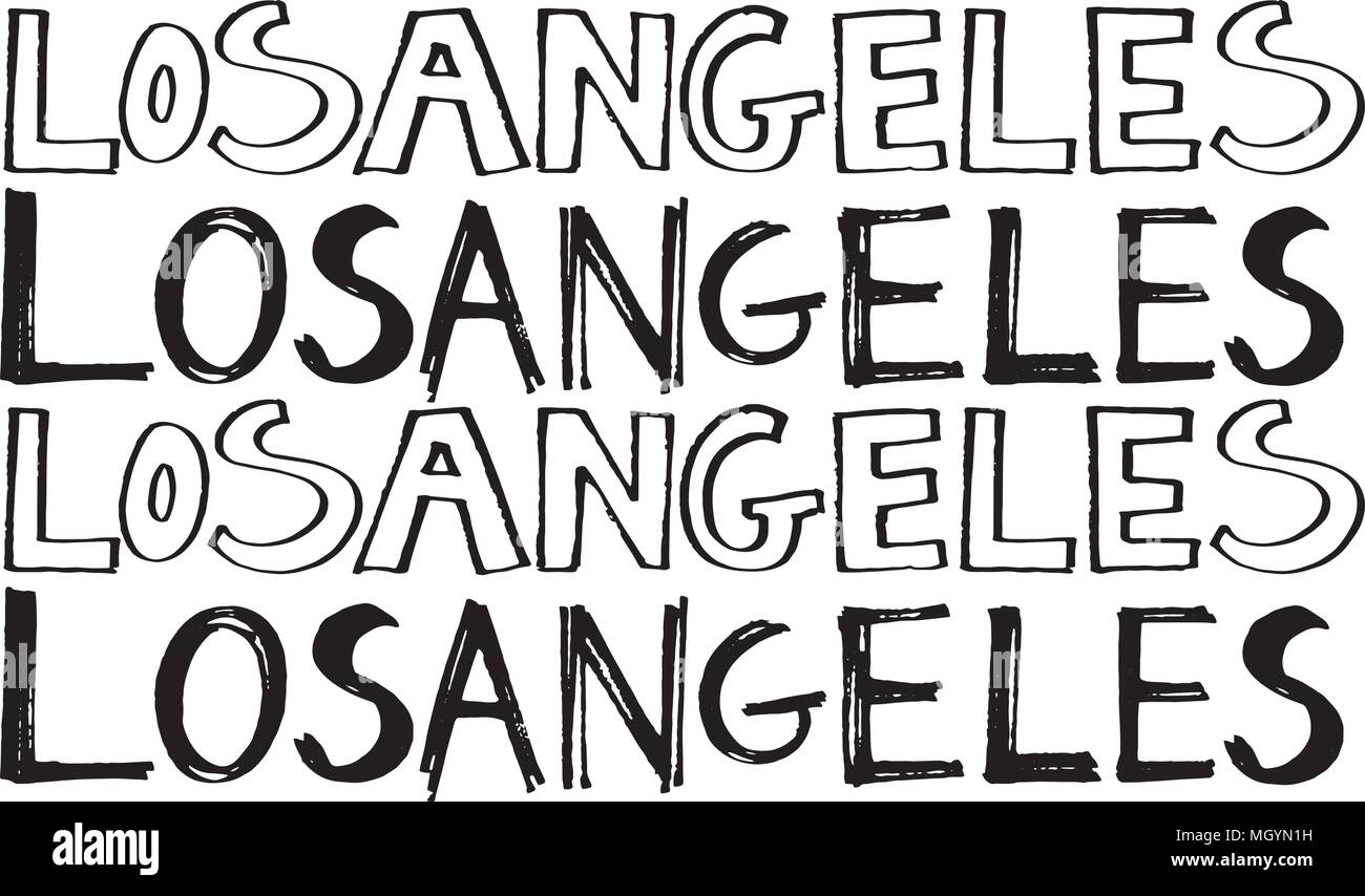 Typografie Slogan. Hand Kalifornien Vektor für t-shirt Druck gezeichnet. Stock Vektor