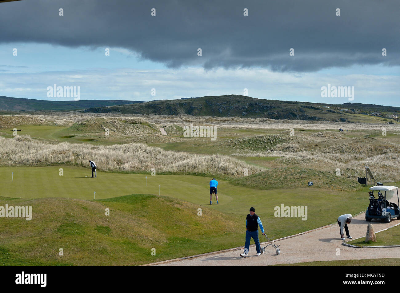 Ballyliffin Golf Club, Inishowen, County Donegal, Irland, der Schauplatz für die Dubai Duty Free Irish Open, Juli 2018. © George Sweeney/Alamy Stock Pho Stockfoto