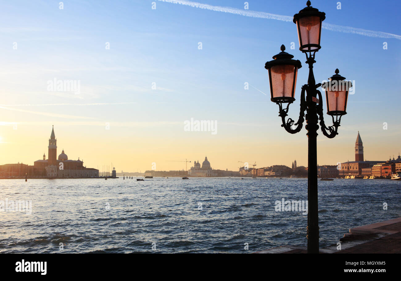 Blick auf den Kanal San Marco in Venedig, Italien Stockfoto