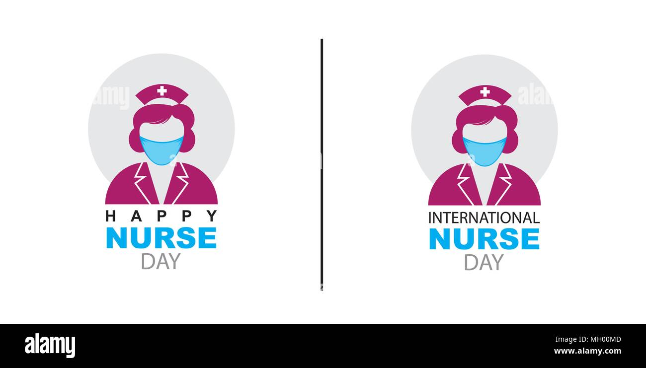 Internationale Krankenschwestern Tag, Mai 12. Vector Illustration von Happy Krankenschwester Tag. Vektor Bild. Stock Vektor