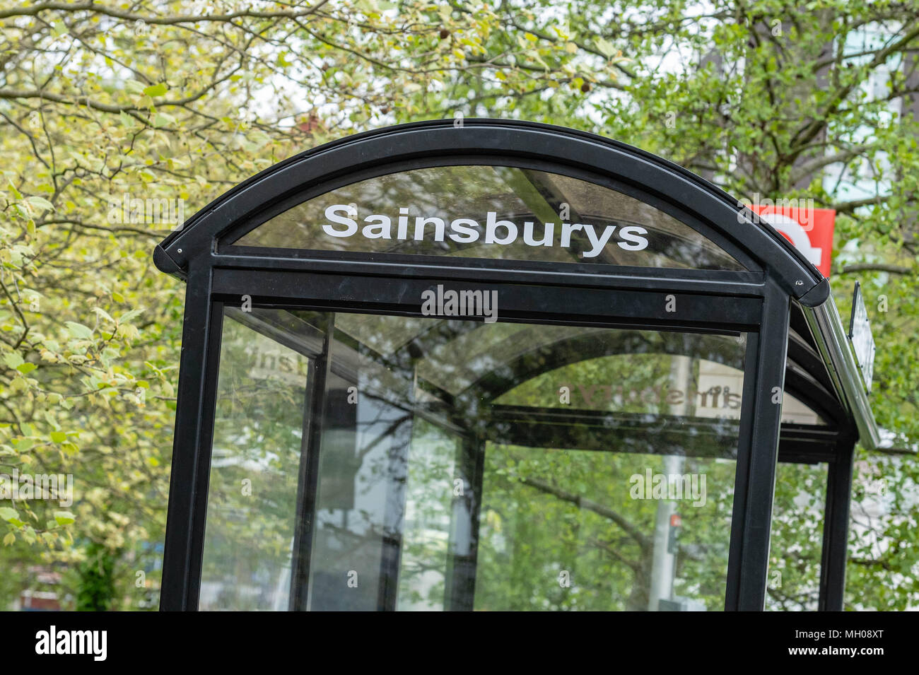 Sainsbury's und Asda die Fusion Sainsbury Brentwood signage Stockfoto