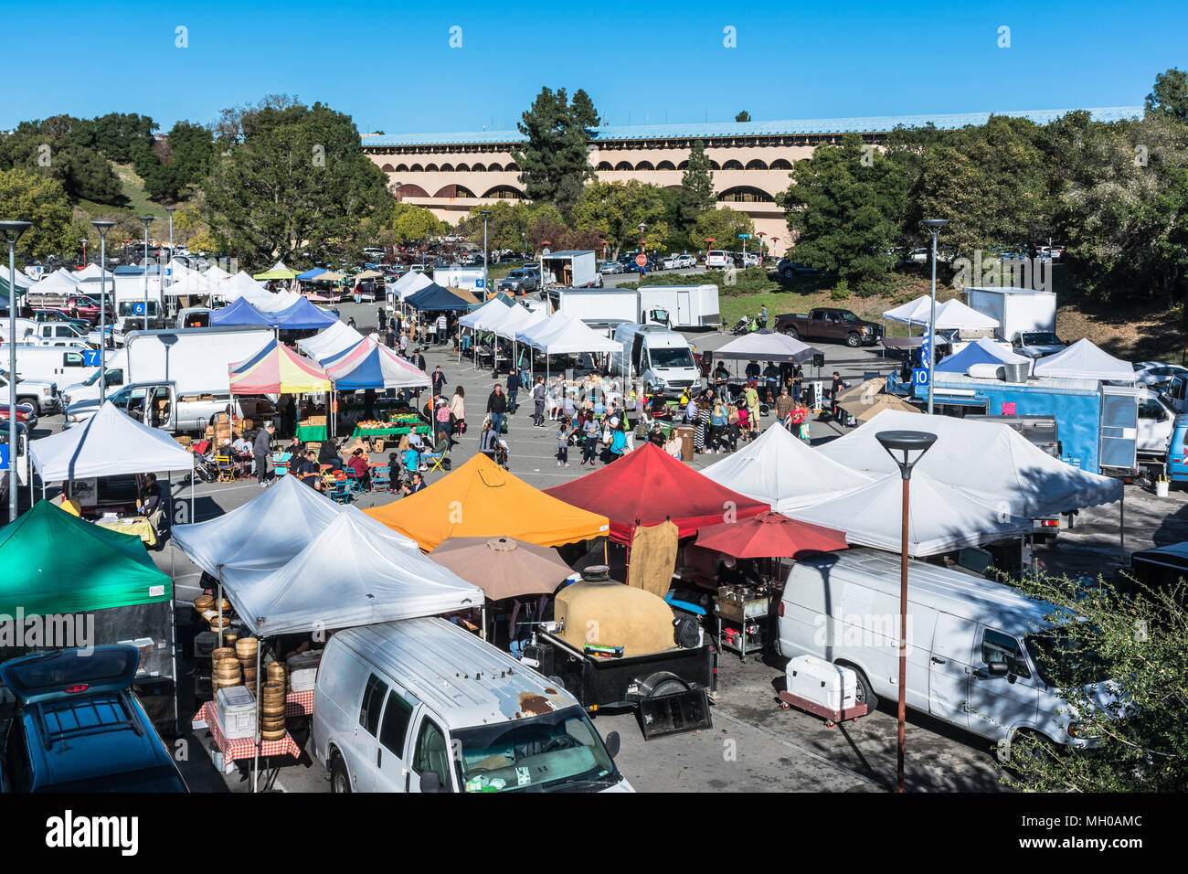 Mill Valley, Kalifornien, USA - Dezember 3, 2017: Blick auf den Markt der Mill Valley Stockfoto