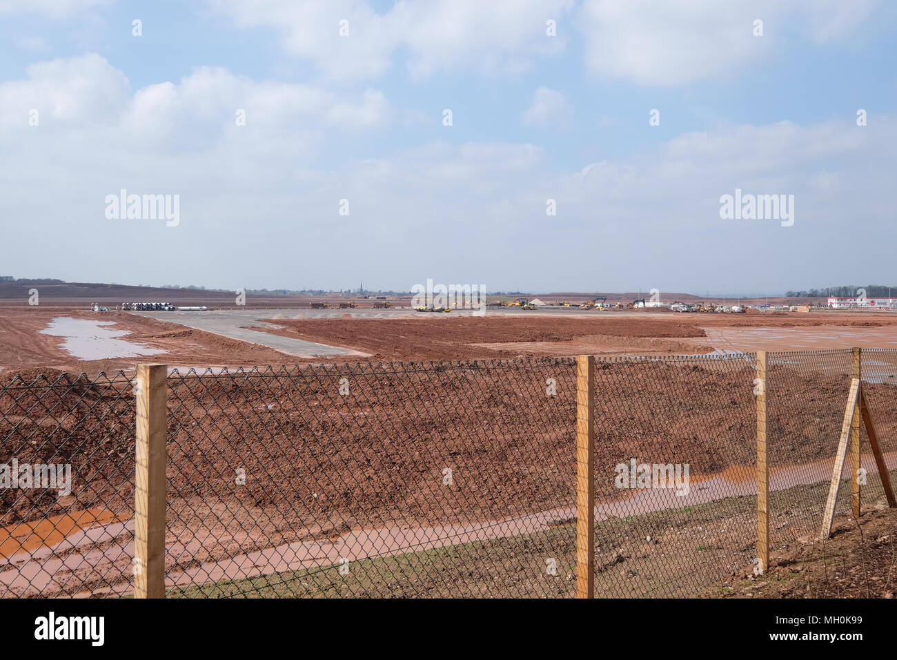 Bau des East midlands Gateway Stockfoto