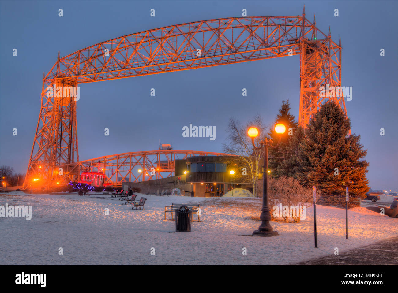 Canal Park ist ein beliebtes Reiseziel in Duluth, Minnesota am Lake Superior Stockfoto