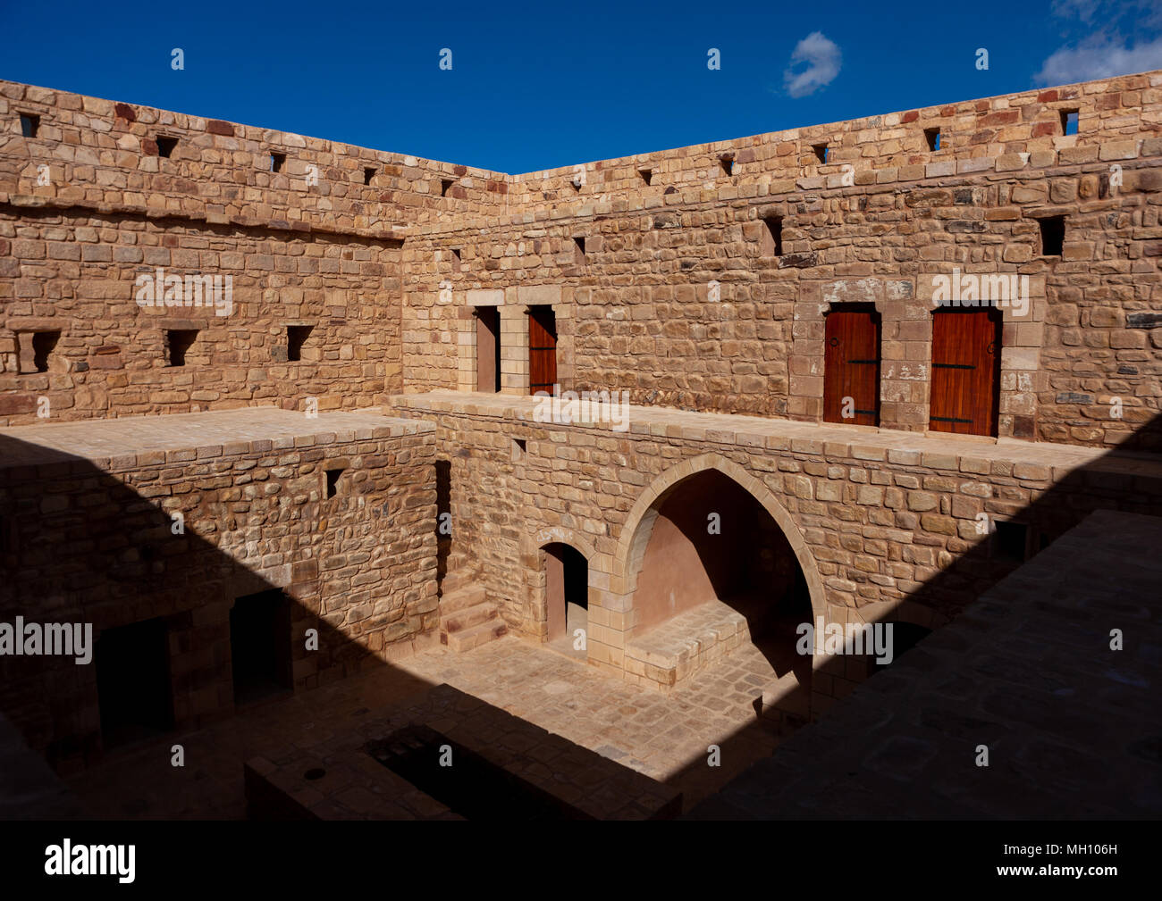 Alte osmanische Festung aus hijaz Railway, Al Madinah Province, Al-Ula, Saudi-Arabien Stockfoto