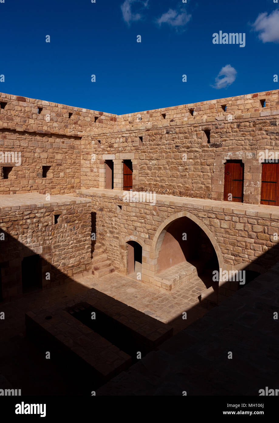 Alte osmanische Festung aus hijaz Railway, Al Madinah Province, Al-Ula, Saudi-Arabien Stockfoto