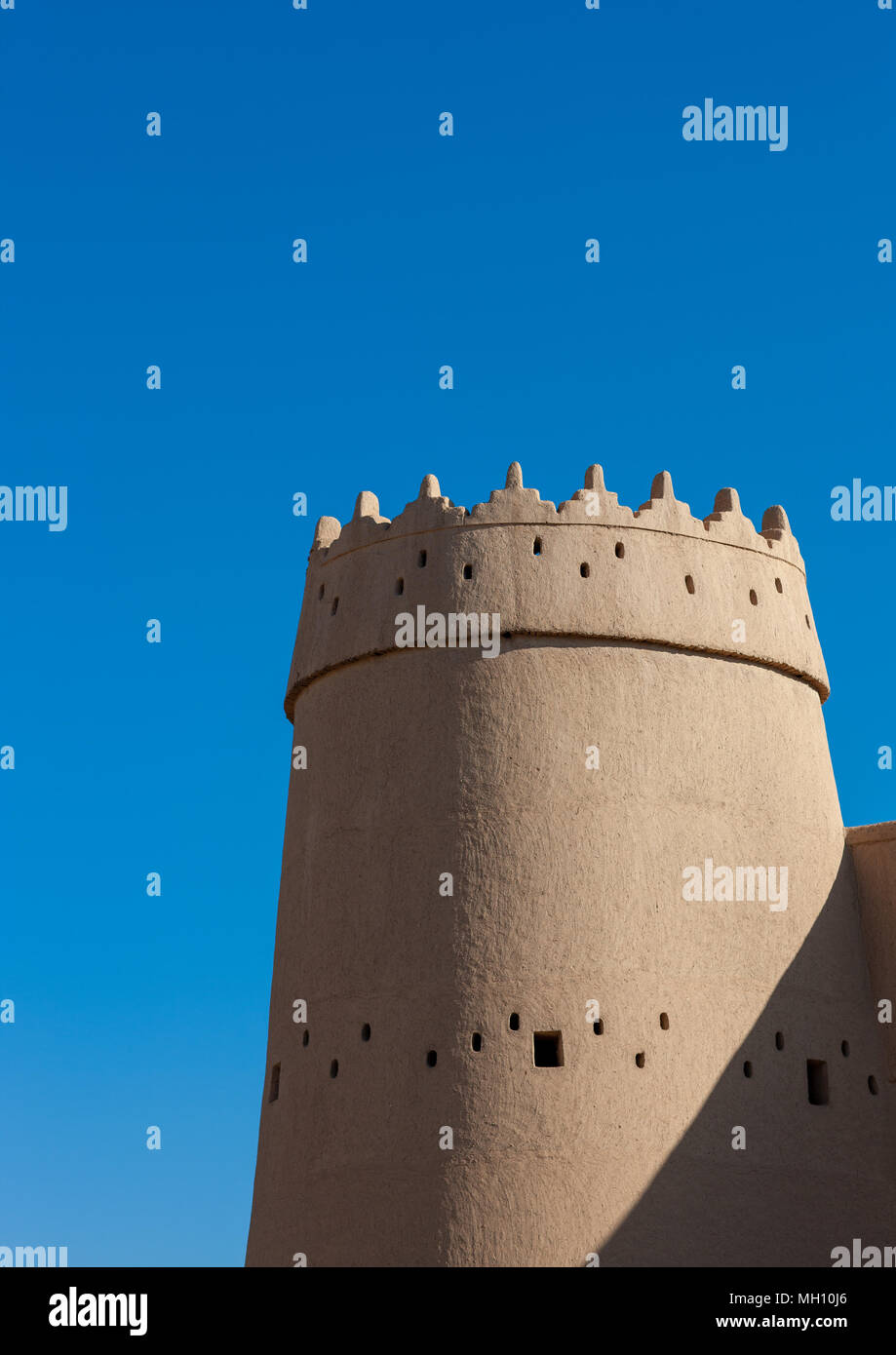 Al masmak befestigte Lehm und Schlamm-Brick schloss Wachtturm, Riad, Riyadh, Saudi Arabien Stockfoto