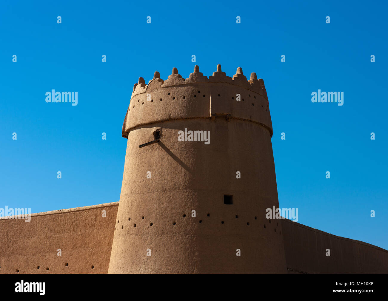 Al masmak befestigte Lehm und Schlamm-Brick schloss Wachtturm, Riad, Riyadh, Saudi Arabien Stockfoto