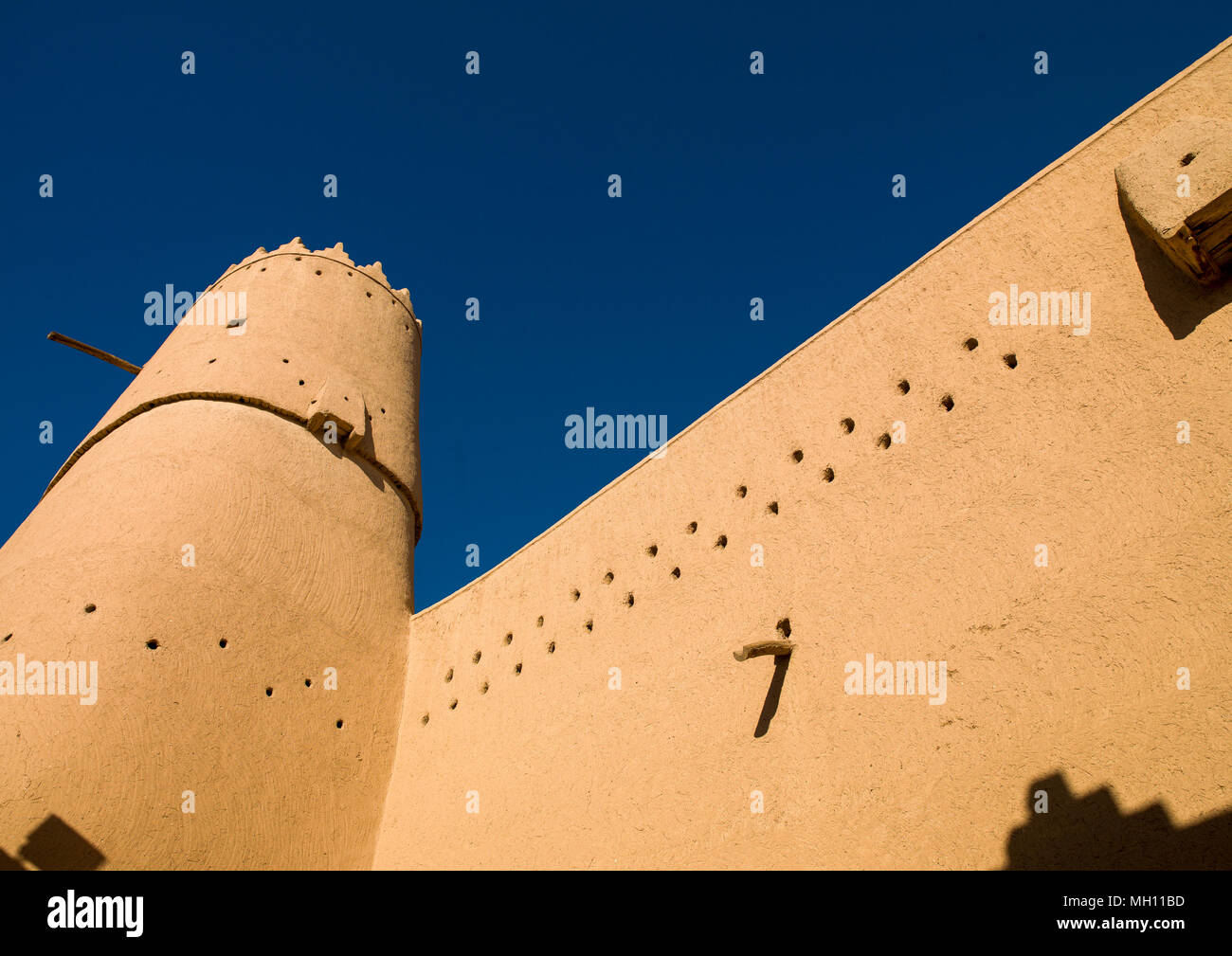 Al masmak befestigte Lehm und Schlamm-Brick schloss Wachtturm, Riad, Riyadh, Saudi Arabien Stockfoto