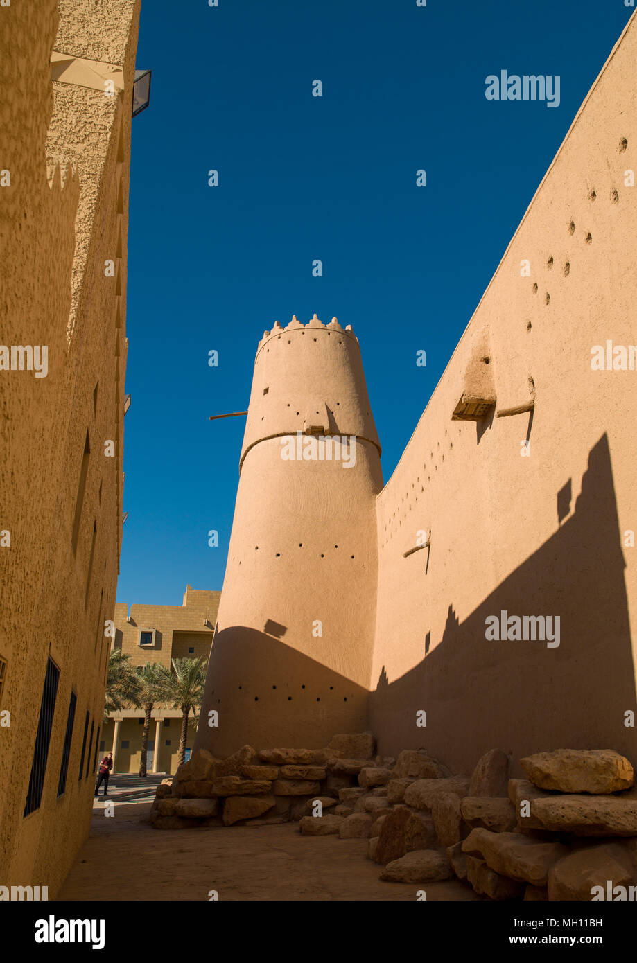 Al masmak befestigte Lehm und Schlamm-Brick schloss Wachtturm, Riad, Riyadh, Saudi Arabien Stockfoto