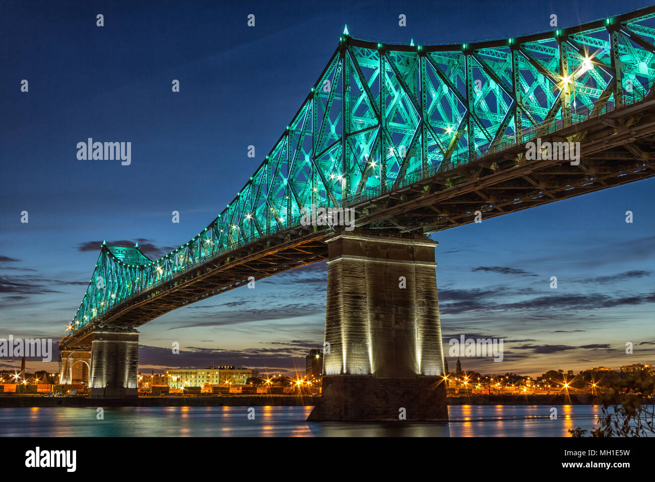 Die jacques-cartier Bridge von Montreal Stockfoto