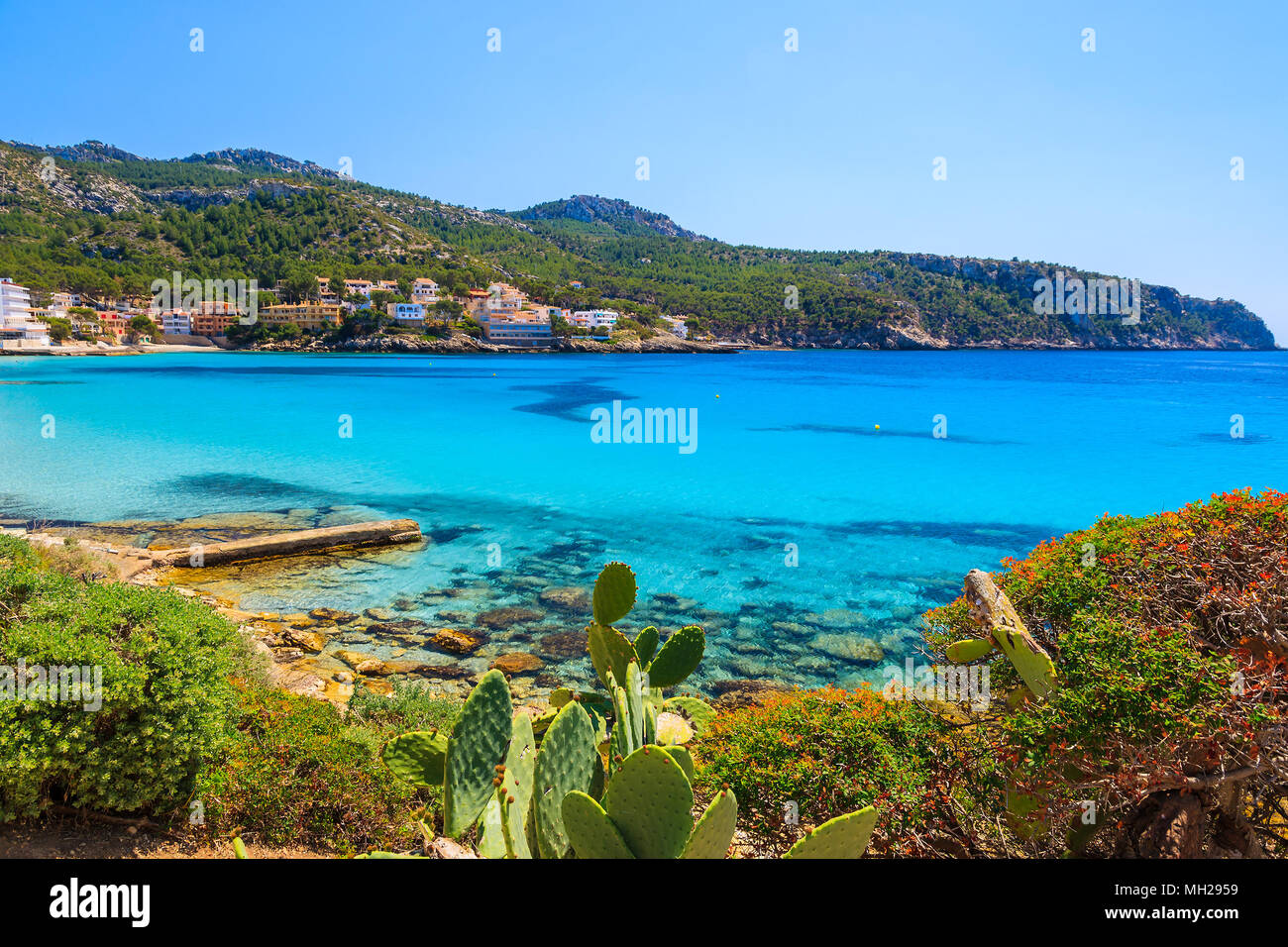 Schöne Küste der Insel Mallorca in Sant Elm, Stadt, Spanien Stockfoto