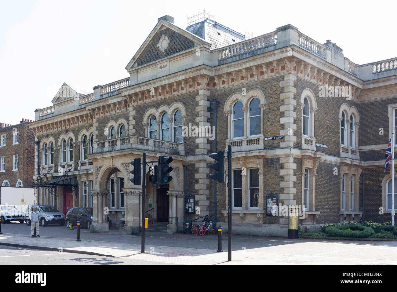 Chiswick Rathaus, Heathfield Terrace, Turnham Green, Chiswick, London Borough von Hounslow, Greater London, England, Vereinigtes Königreich Stockfoto