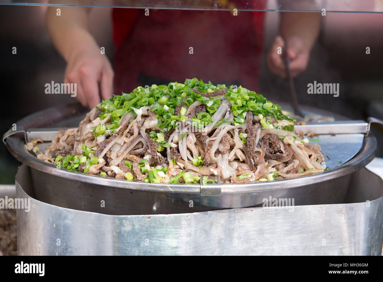 Street Food an der Wangfujing Beijing China Stockfoto