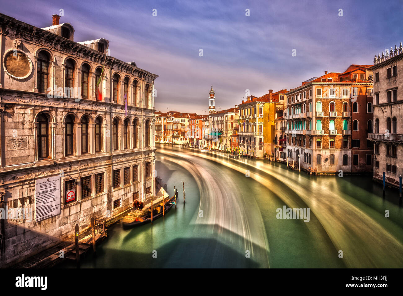 Die Grand Canal und venezianische Architektur, Venedig, Italien Stockfoto