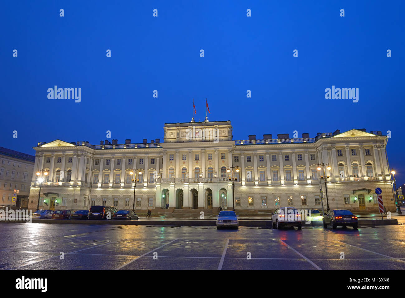 Die Gesetzgebende Versammlung Gebäude in St. Petersburg Stockfoto