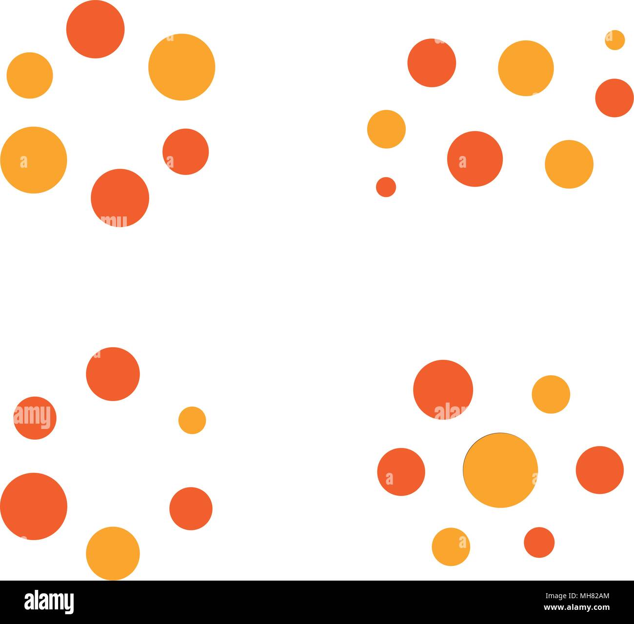 Ladevorgang vektor Icon Set. Orange und Rot Licht leuchte Symbole. Abstract Sun von dots, Sommer Logo aus Kreisen. Vektorgrafiken auf weißem Hintergrund. Stock Vektor