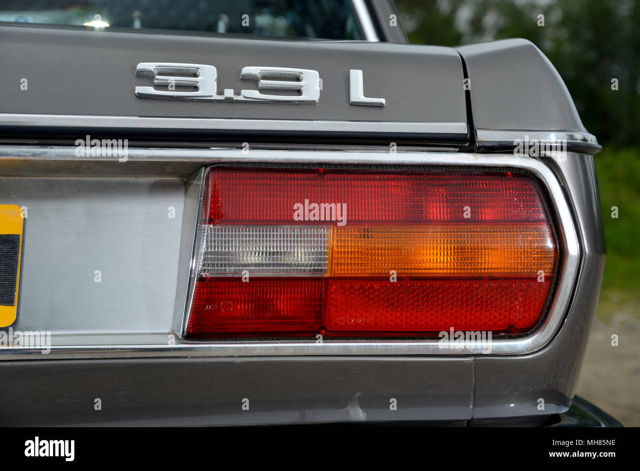 1975 BMW 3,3 L E3 klassische deutsche Luxus Limousine Stockfoto