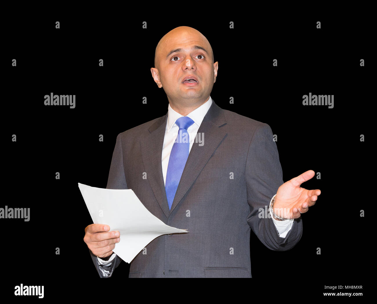 Sajid Javid Minister für Gesundheit und ehemaliger Innenminister (2018-2019) Stockfoto