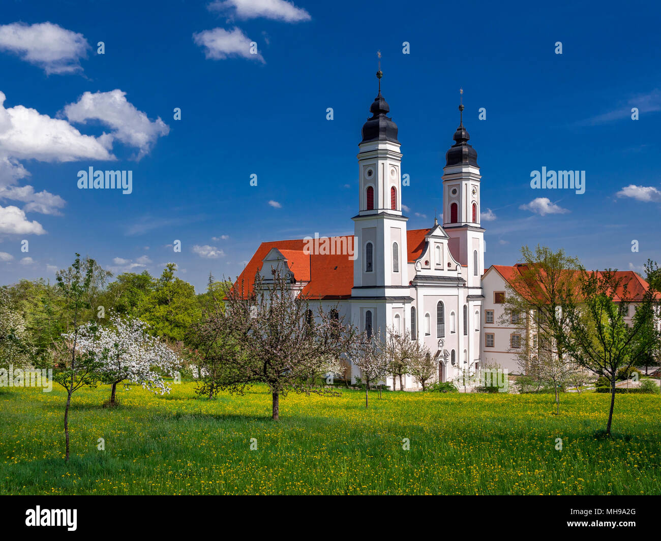 Kloster Irsee, Allgäu, Bayern, Deutschland, Europa Stockfoto