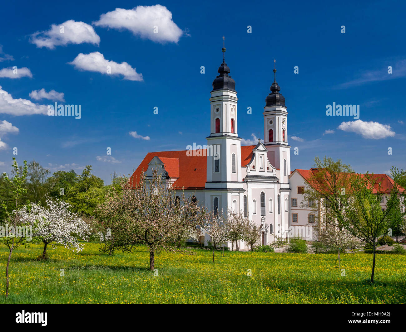 Kloster Irsee, Allgäu, Bayern, Deutschland, Europa Stockfoto