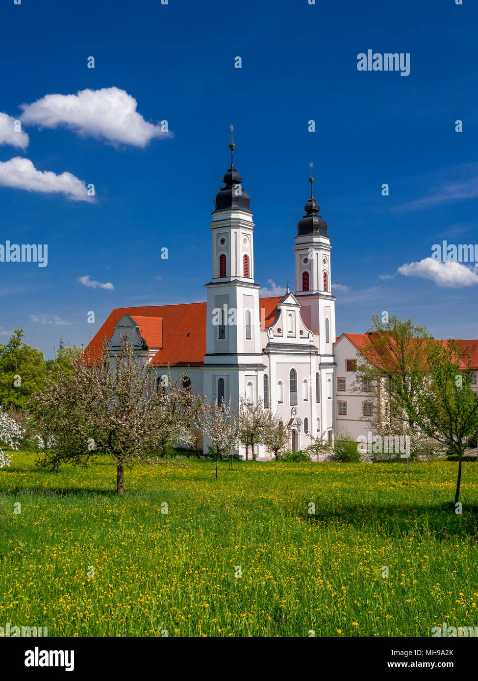 Kloster Irsee, Allgäu, Bayern, Deutschland, Europa Stockfoto