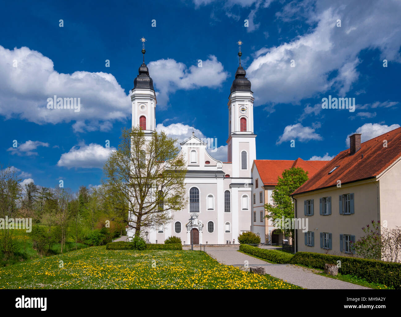 Kloster Irsee, Allgäu, Bayern, Deutschland, Europa Stockfoto