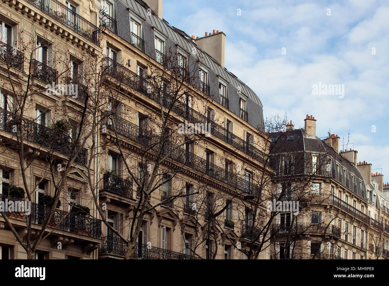 Gebäude in Saint-Germain Gegend von Paris. Es ist eines der vier administrative Viertel der 6. Arrondissement der Stadt. Stockfoto