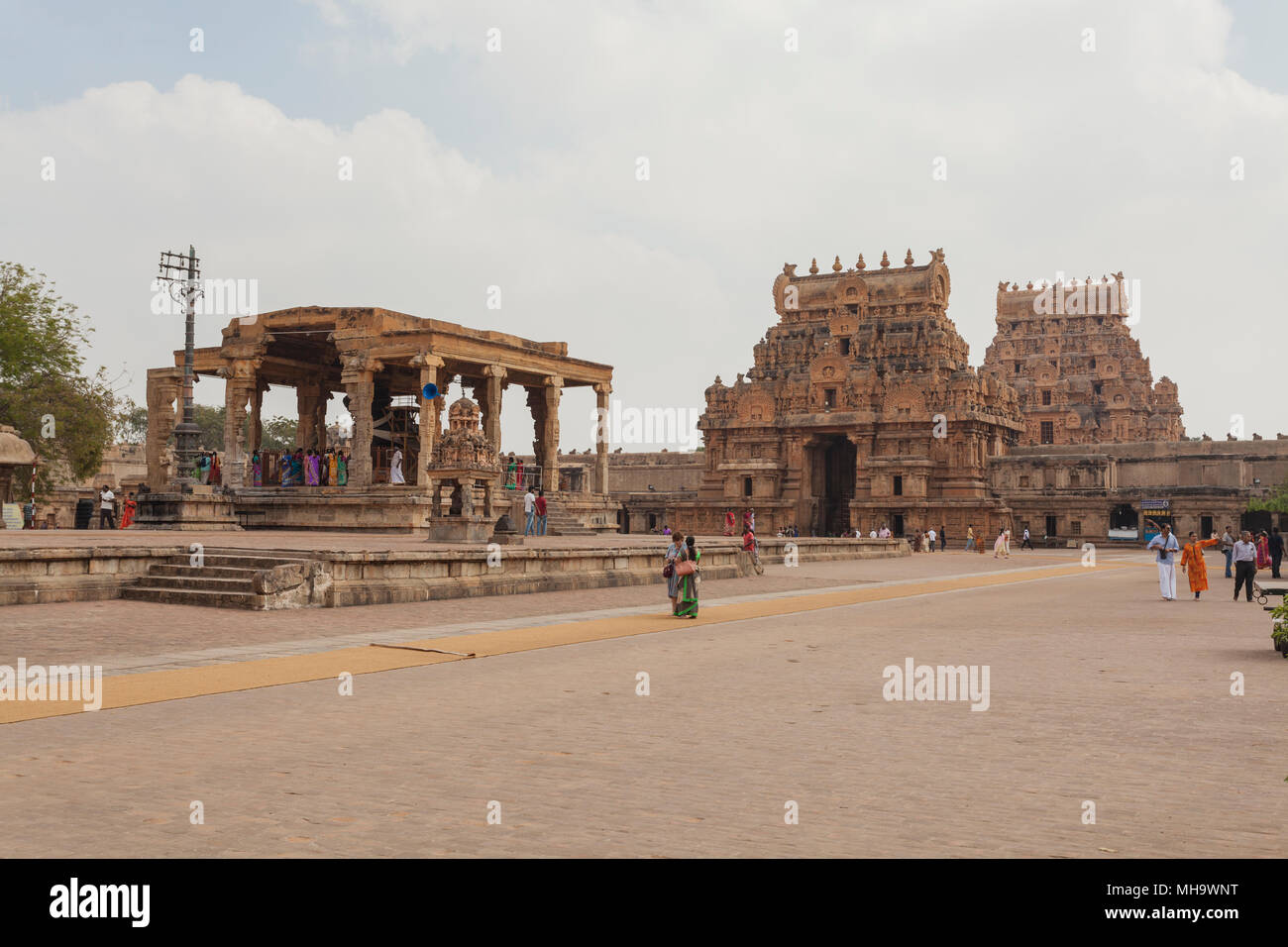 Indien, Tamil Nadu, Thanjavur, Brihadisvara Tempel Stockfoto