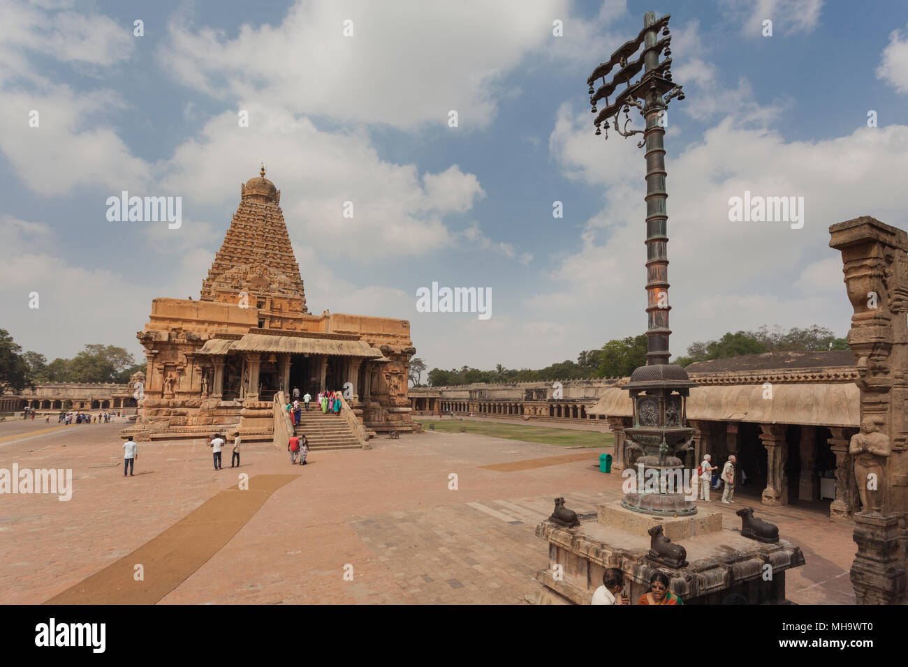 Indien, Tamil Nadu, Thanjavur, Brihadisvara Tempel Stockfoto