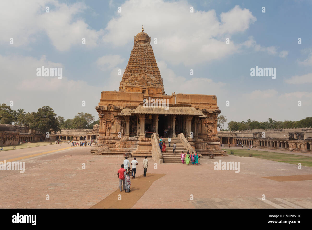 Indien, Tamil Nadu, Thanjavur, Brihadisvara Tempel Stockfoto