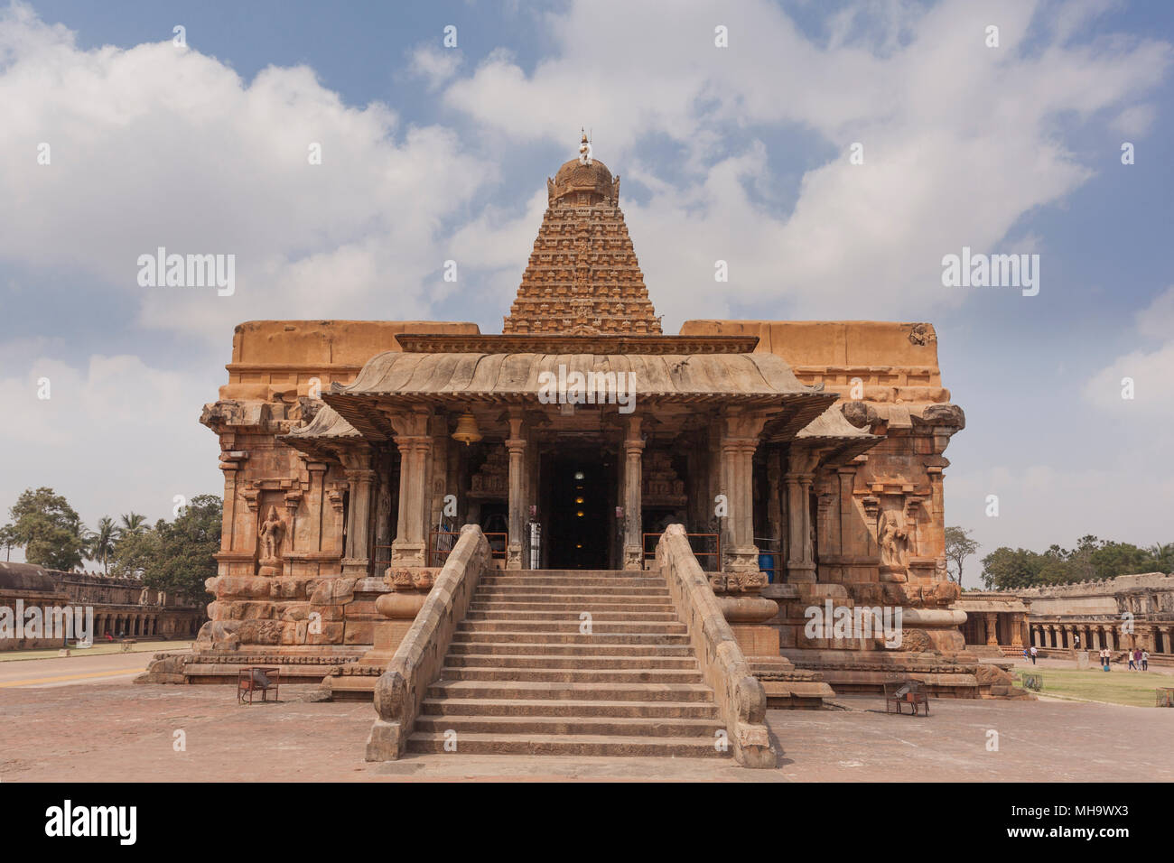 Indien, Tamil Nadu, Thanjavur, Brihadisvara Tempel Stockfoto