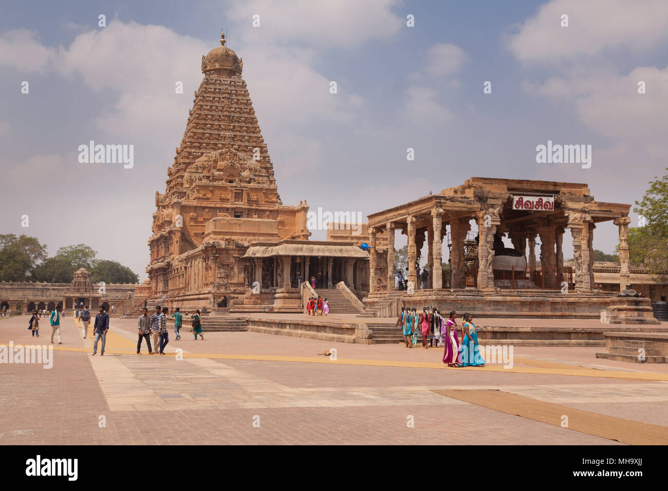 Indien, Tamil Nadu, Thanjavur, Brihadisvara Tempel Stockfoto