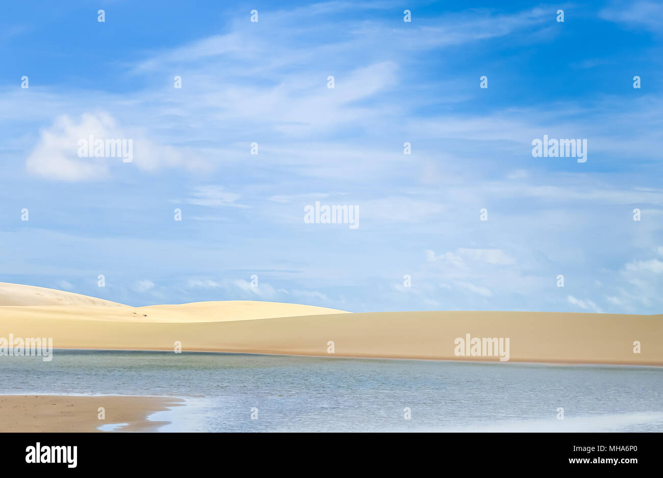 Lencois Maranhenses, Nationalpark, Maranhao, Brasilien Stockfoto