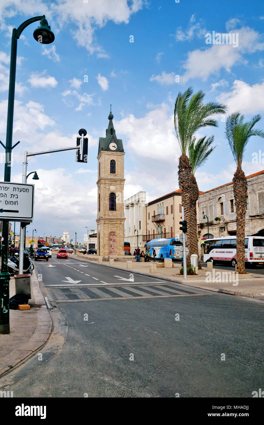 Jaffa Clock Tower, Jaffa und Tel Aviv-Jaffa, Israel Stockfoto