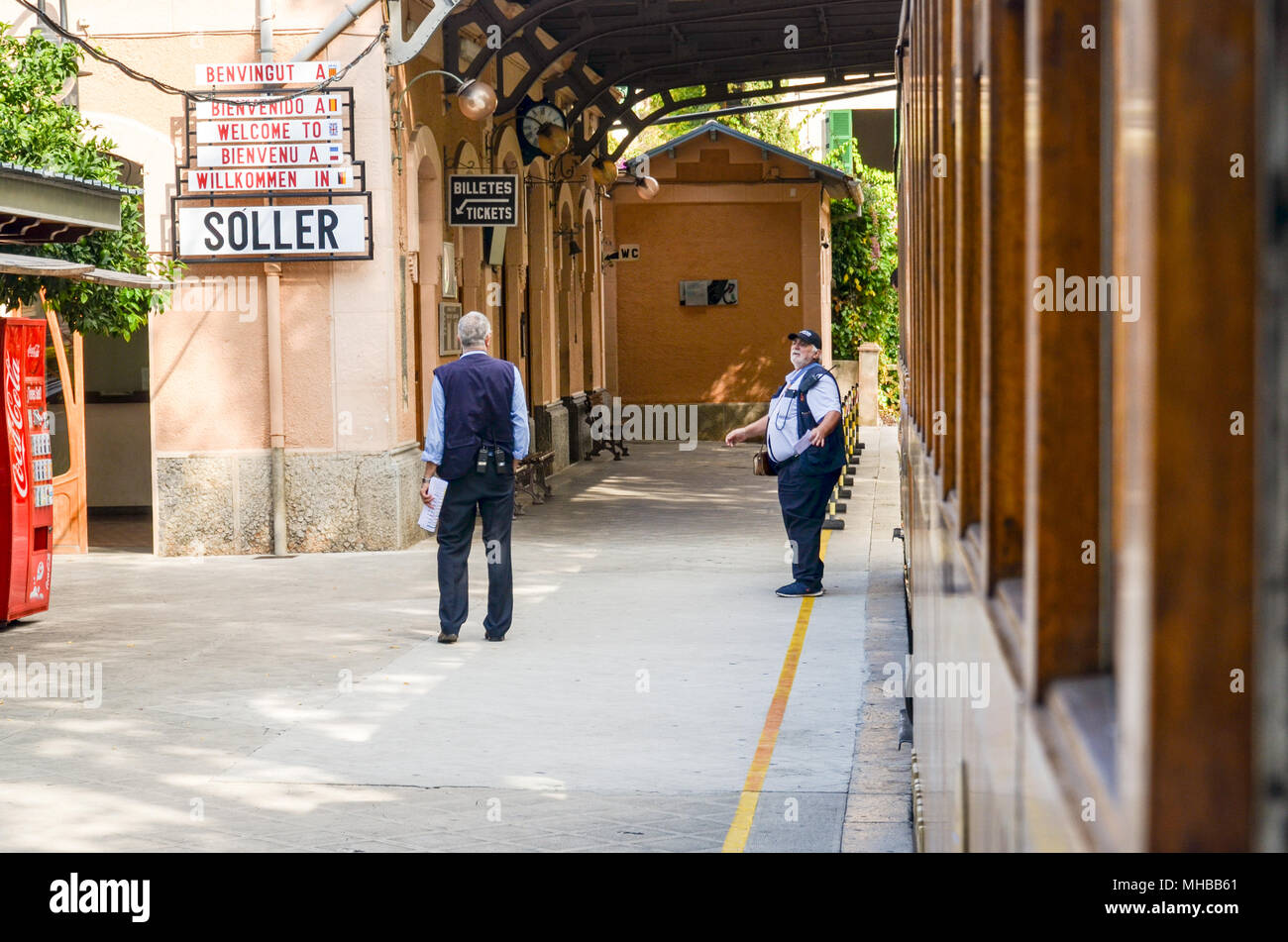 Tren de Soller, Mallorca Stockfoto