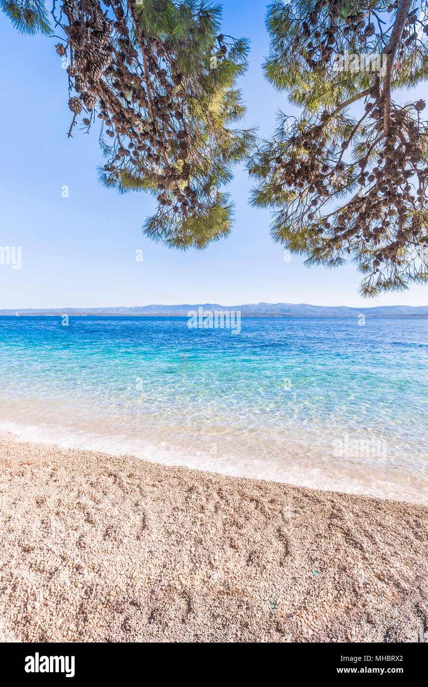 Insel Brac in Kroatien, Europa. Schöner Ort. Stockfoto
