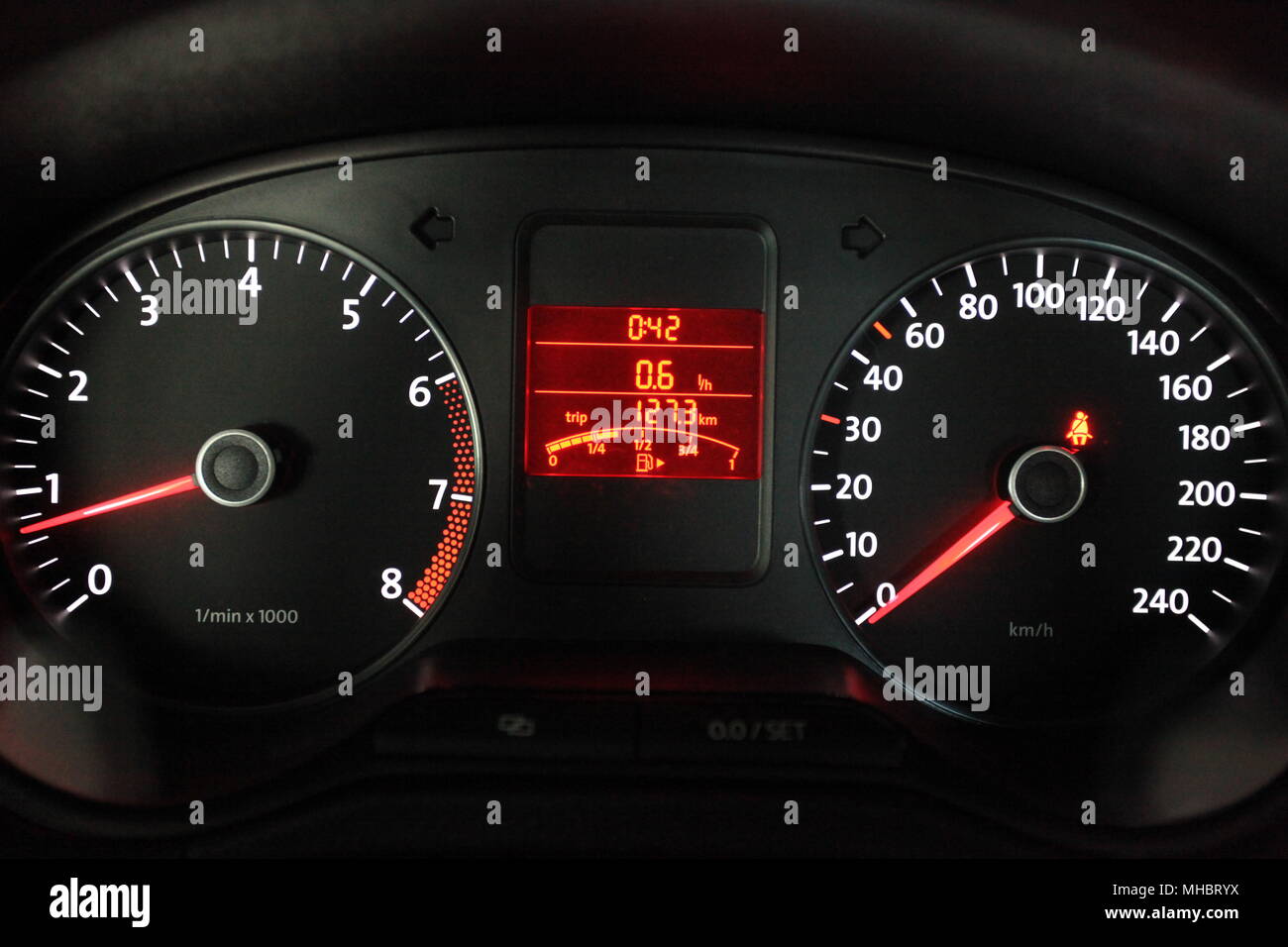 Auto dashboards Interieur Auto Stockfoto