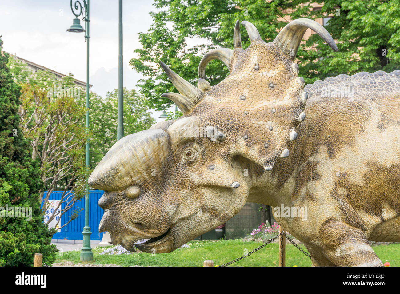 Dinosaurier Statue, jurassic Stockfoto