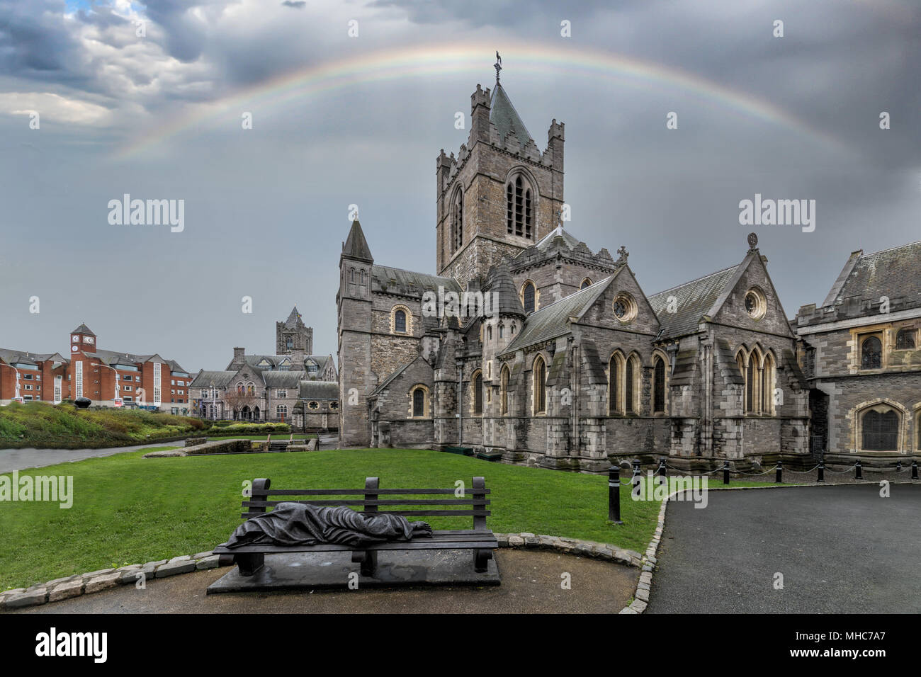 Christ Church Cathedral in Dublin, Irland. Stockfoto